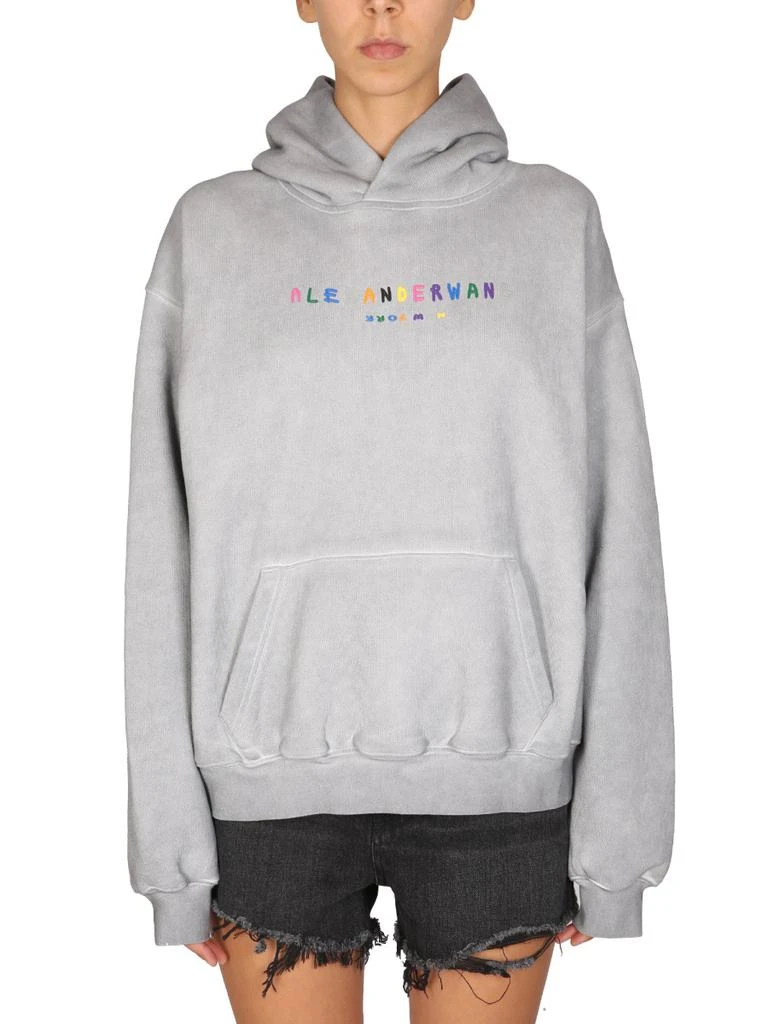 商品Alexander Wang|MULTICOLOR LOGO SWEATSHIRT,价格¥3675,第1张图片