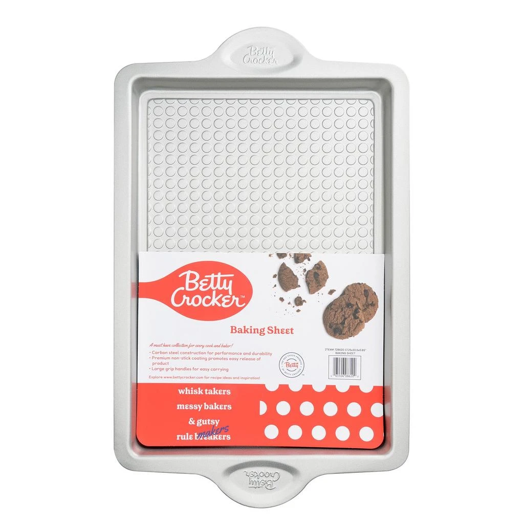 商品Betty Crocker|Carbon Steel 17 x 10.5 x 1 Inch Cooking Sheet,价格¥127,第1张图片