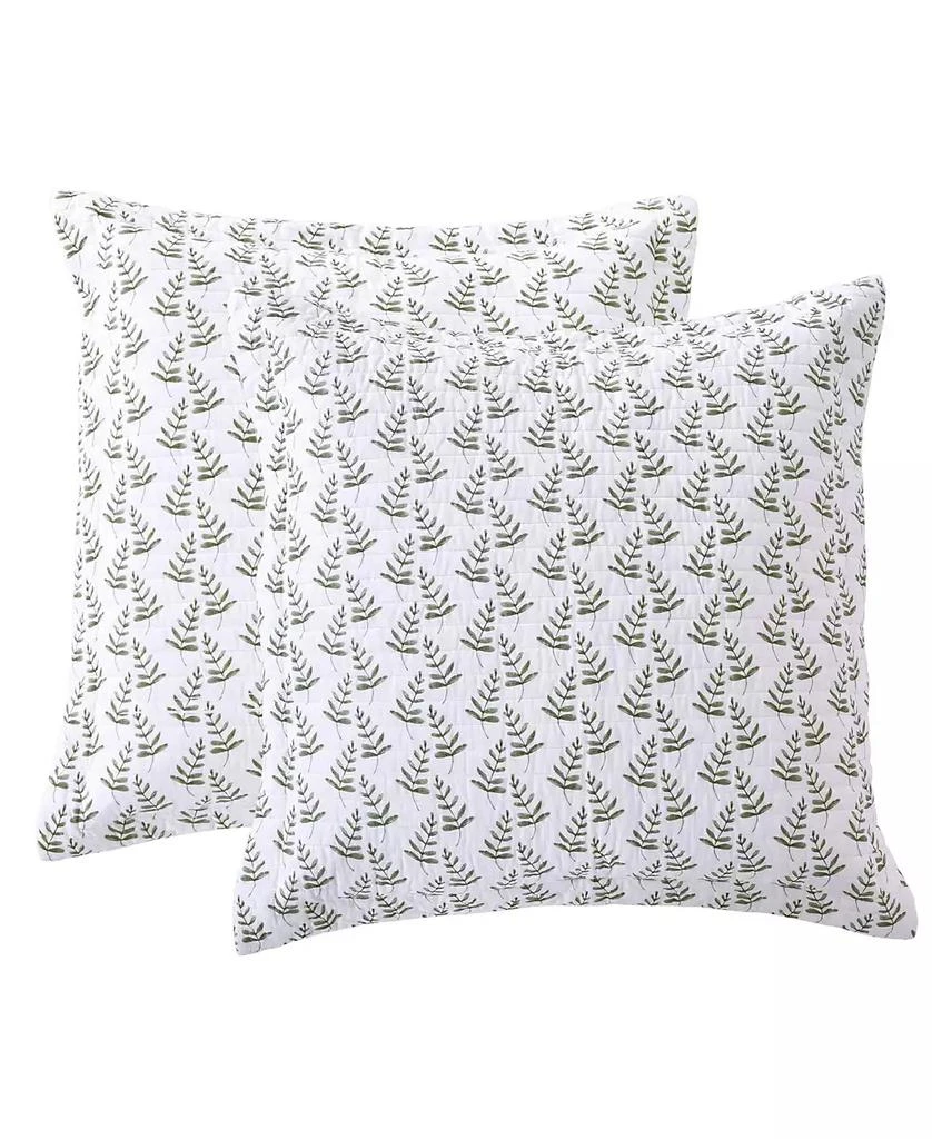 商品Levtex|Viviana Tossed Fern 2-Pc. Sham Set, European,价格¥363,第1张图片