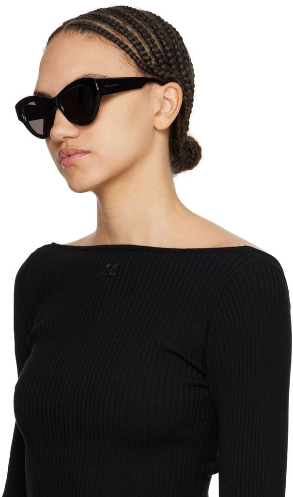商品Yves Saint Laurent|Black SL 506 Sunglasses,价格¥3243,第4张图片详细描述