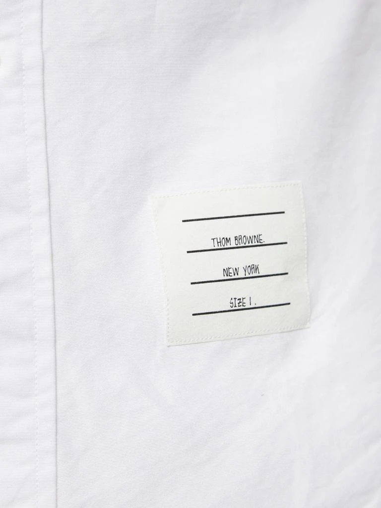 商品Thom Browne|Cotton Oxford Shirt W/ Satin 4 Bar,价格¥3971,第1张图片详细描述