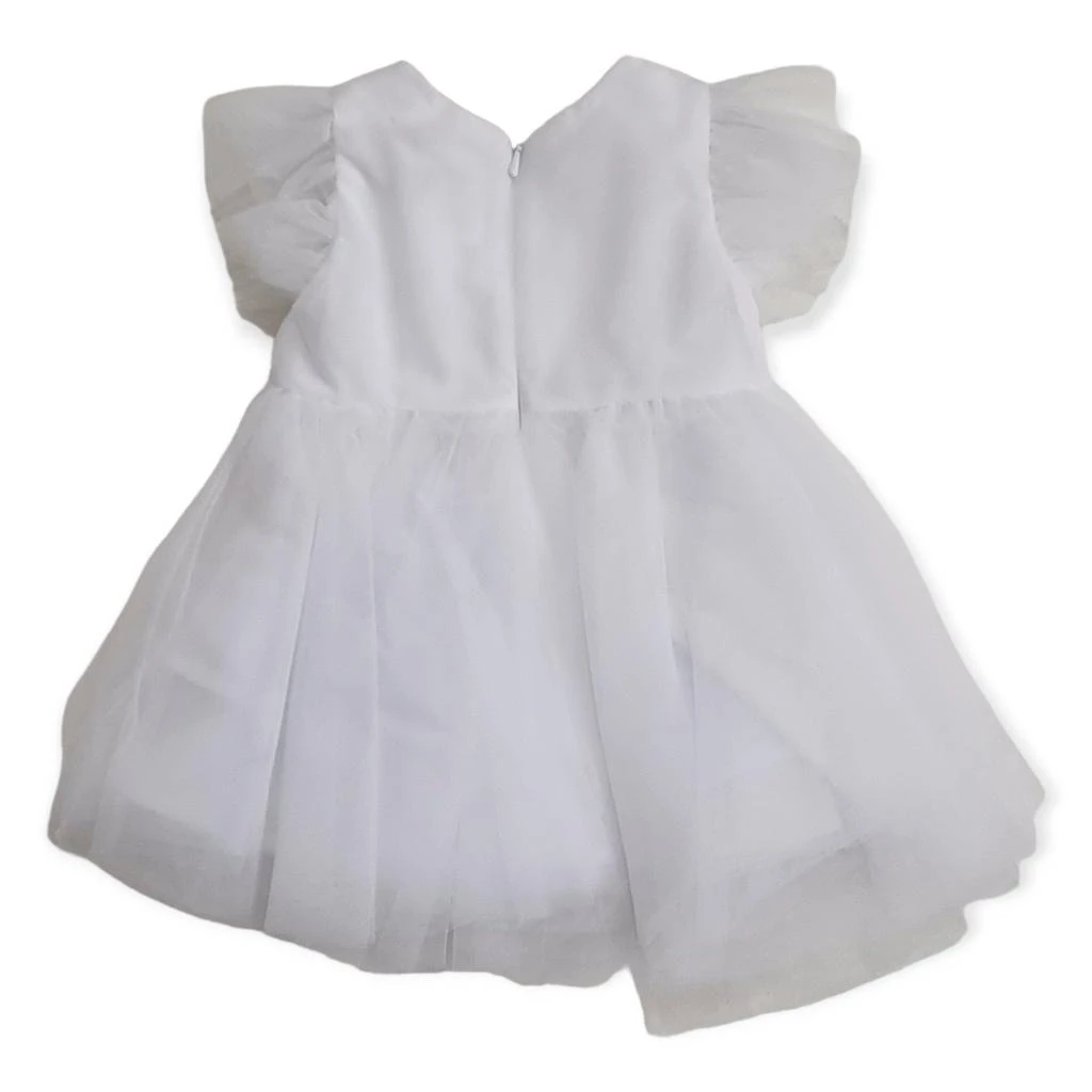 商品MONNALISA|Monnalisa Ruffled Crewneck Dress,价格¥740,第2张图片详细描述