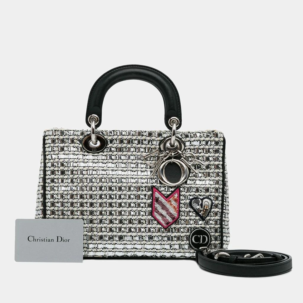 Dior Black & Silver Small Tweed Patch Diorissimo Tote Bag 商品