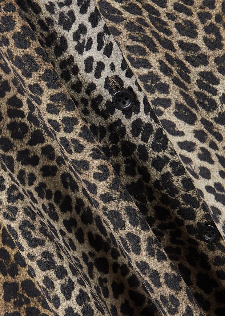 The Standard leopard-print silk crepe de chine shirt商品第5张图片规格展示