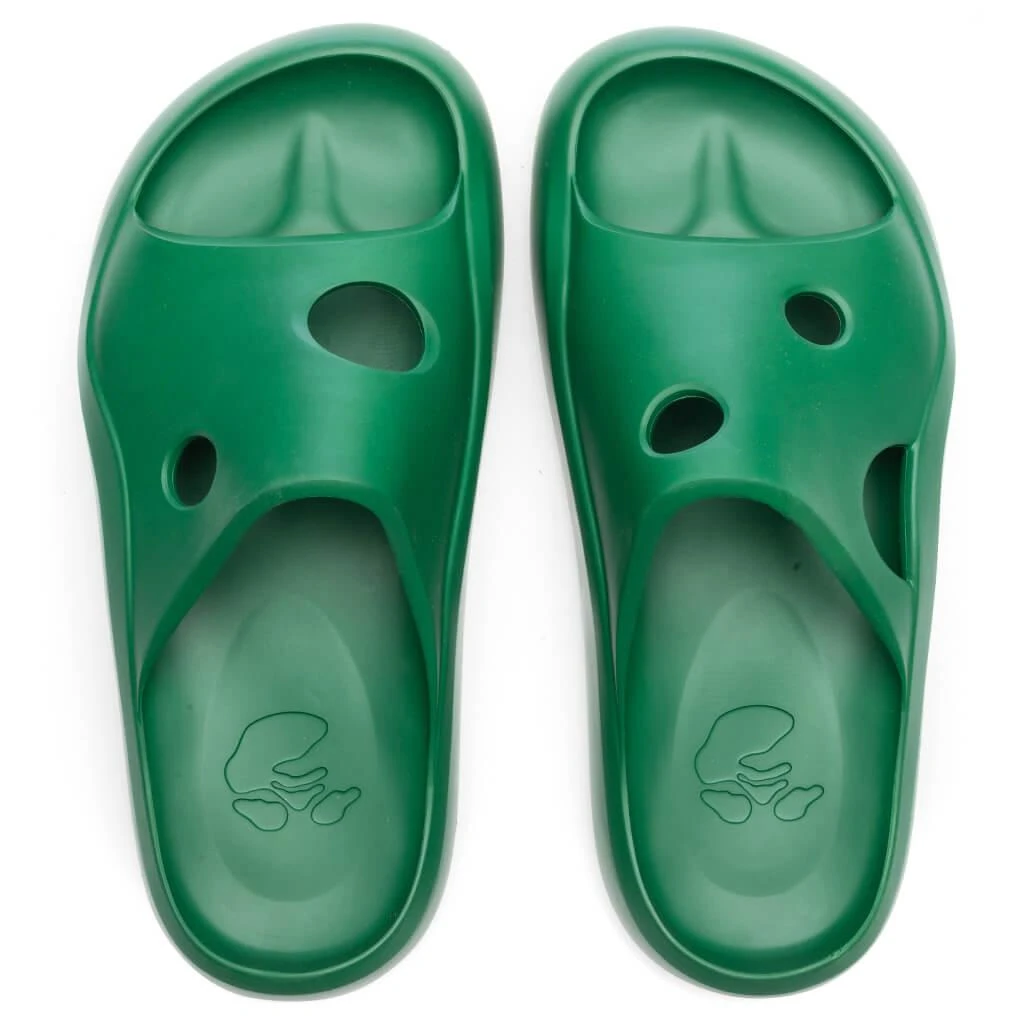 商品Off-White|Meteor Rubber Slider - Green/Green,价格¥2304,第4张图片详细描述