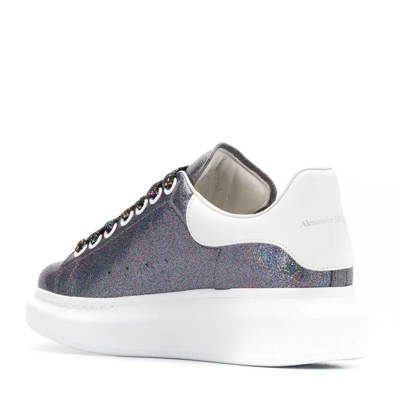 Alexander McQueen 亚历山大·麦昆 女士黑色闪光阔型运动鞋 558944-W4LW1-8483 商品