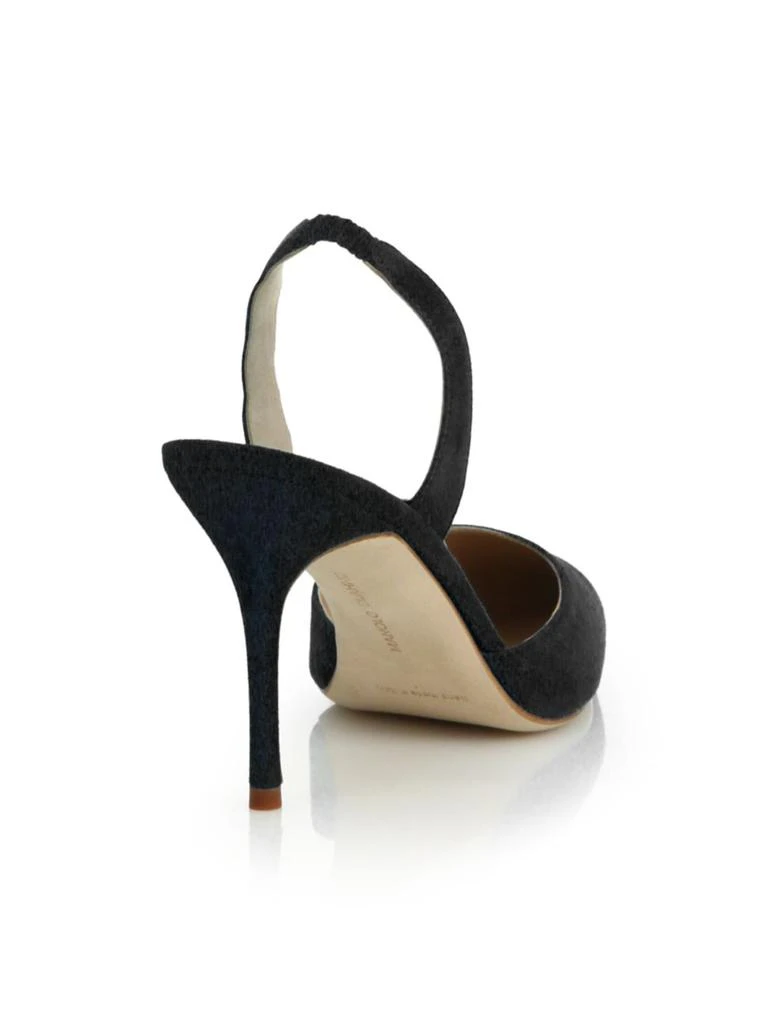 商品Manolo Blahnik|Carolyne Suede Slingback Pumps,价格¥1560,第2张图片详细描述