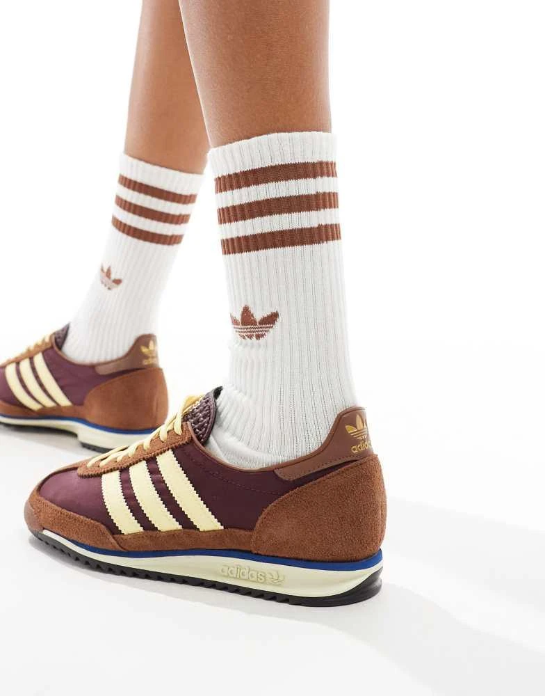 商品Adidas|adidas Originals SL 72 OG trainers in brown and yellow,价格¥794,第3张图片详细描述