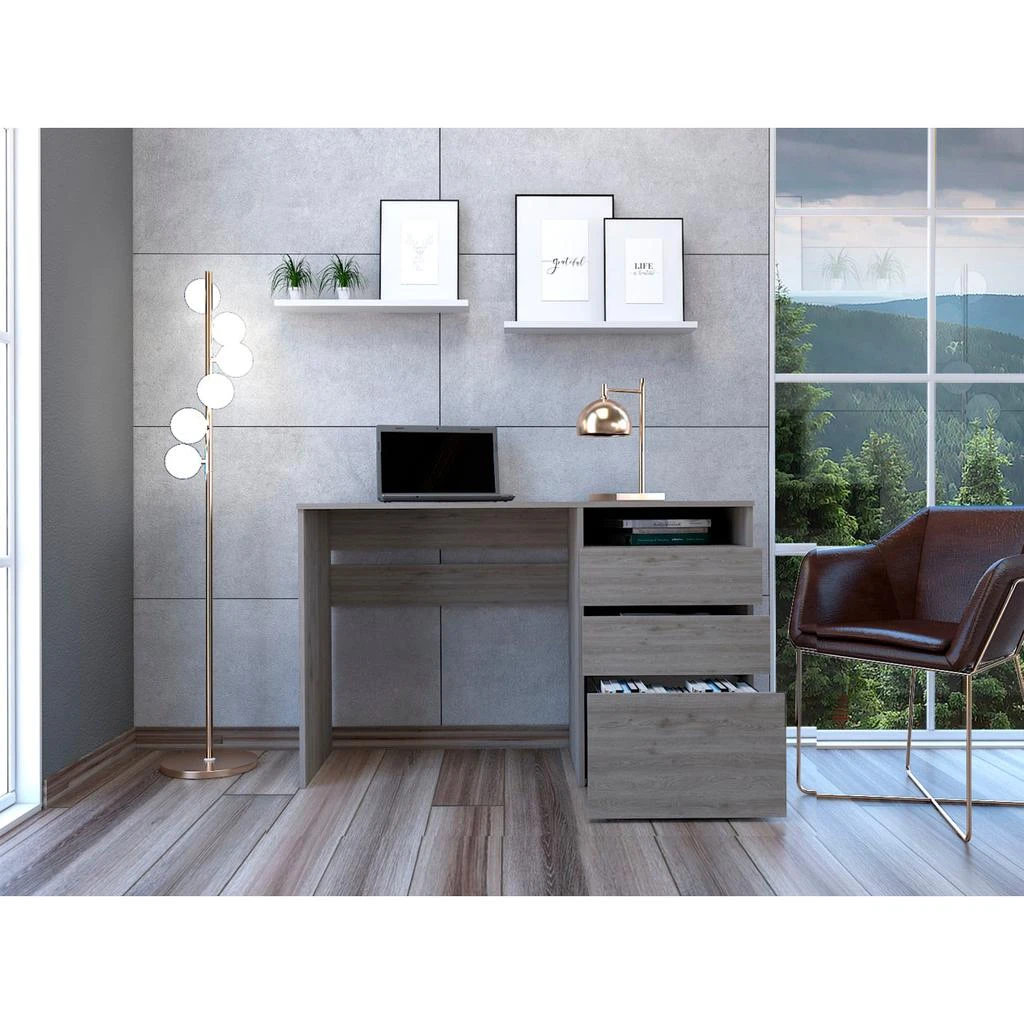 商品Simplie Fun|Dublin Three Drawer Computer Desk,价格¥2811,第5张图片详细描述
