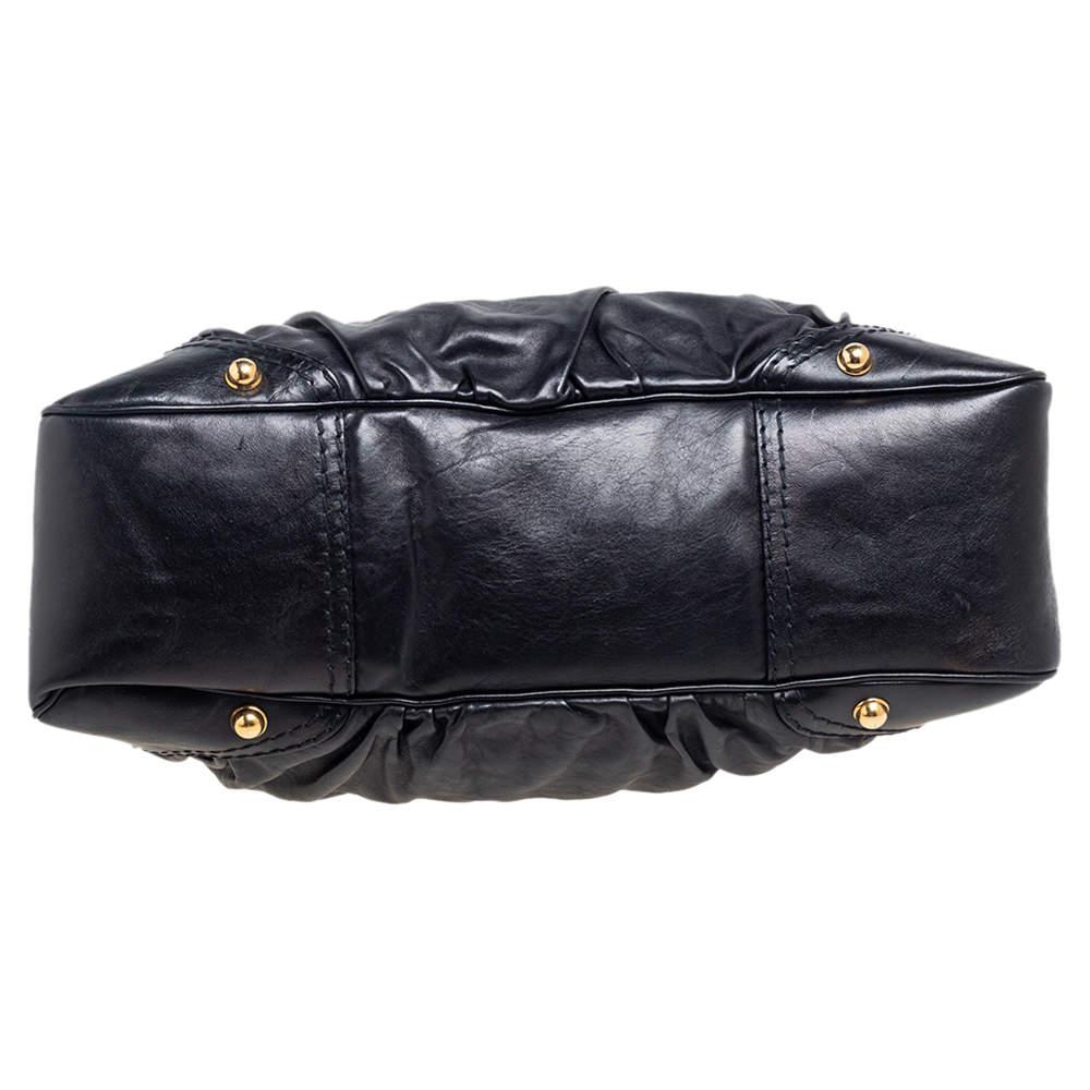 Gucci Black Leather Creole Hobo商品第6张图片规格展示