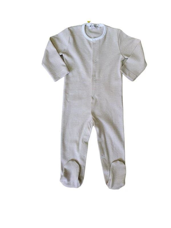 商品BenBen|Benben Tan Stripes Footie 0/3M,价格¥113,第1张图片