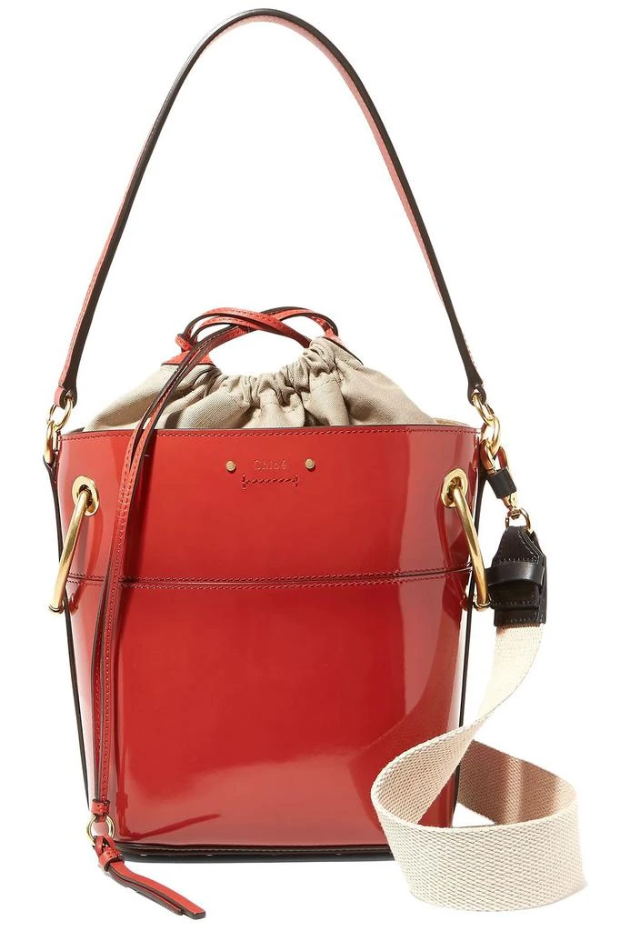 商品Chloé|Roy small glossed-leather 水桶包,价格¥7725,第1张图片