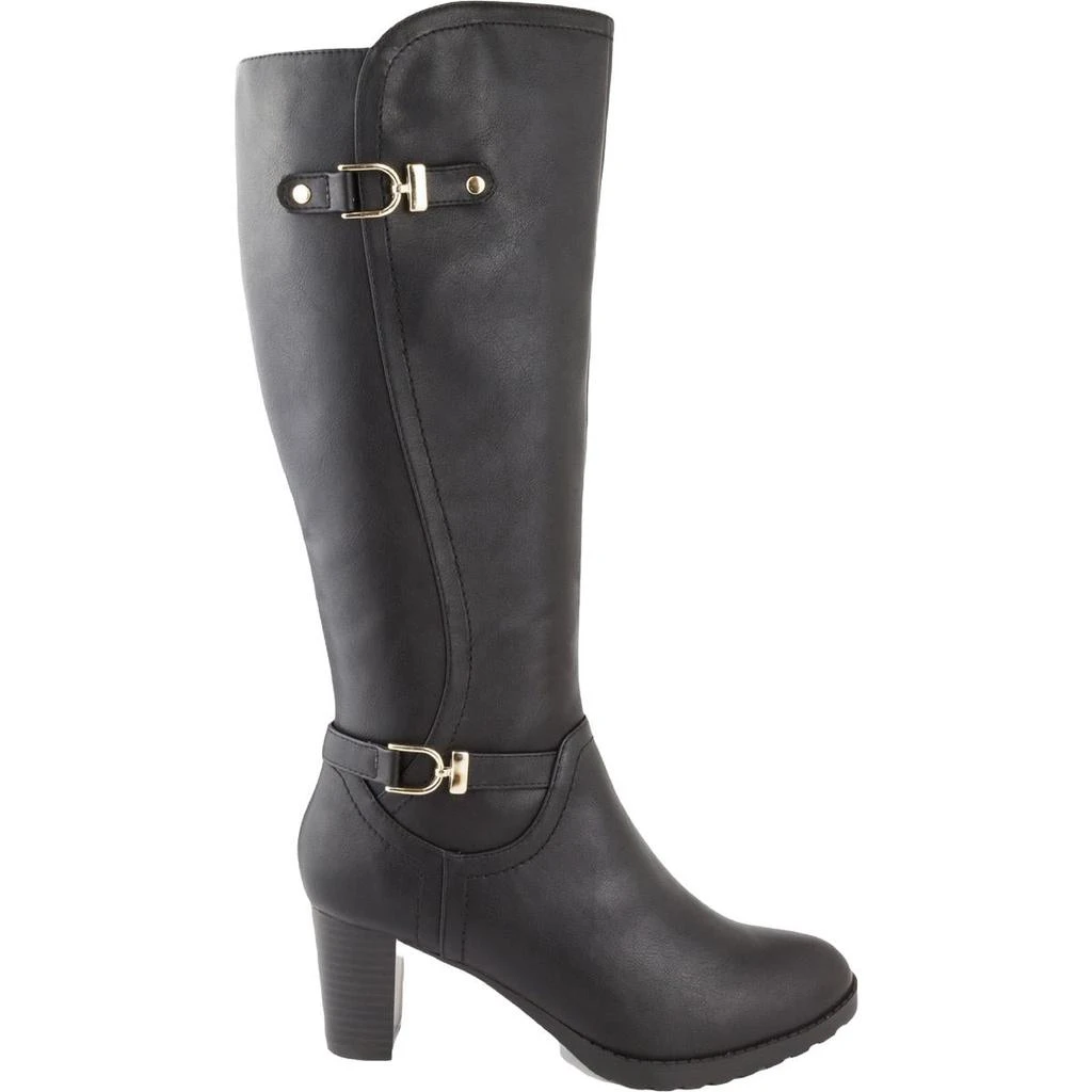 商品Karen Scott|Karen Scott Womens Laylah Stacked Heel Embellishments Knee-High Boots,价格¥138,第2张图片详细描述