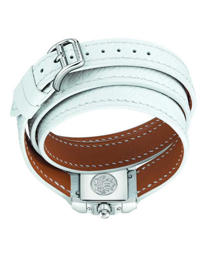 商品Hermes|Medor Watch, Stainless Steel & Leather Strap,价格¥27719,第4张图片详细描述