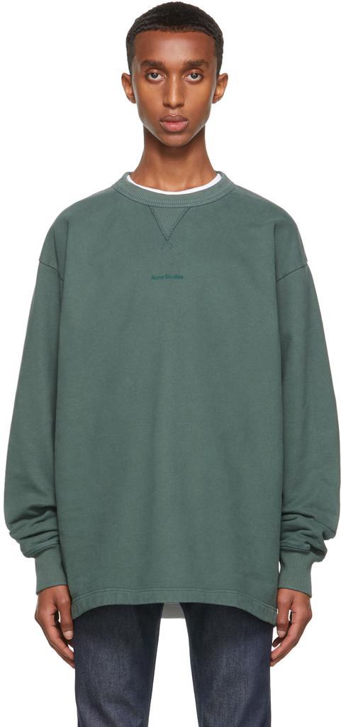 商品Acne Studios|Green Logo Sweatshirt,价格¥2624,第1张图片
