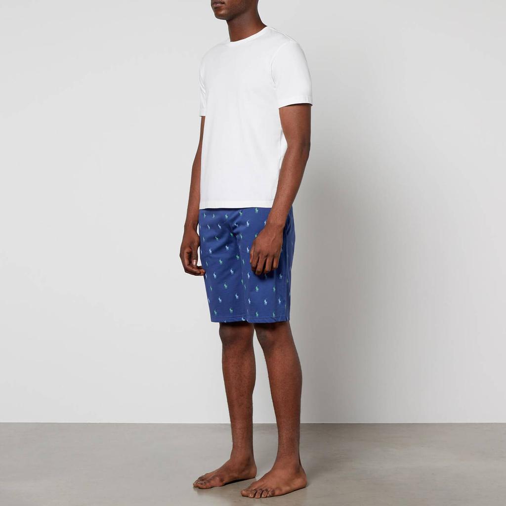 商品Ralph Lauren|Polo Ralph Lauren Men's All Over Print Slim Sleep Shorts - Light Navy,价格¥210,第5张图片详细描述