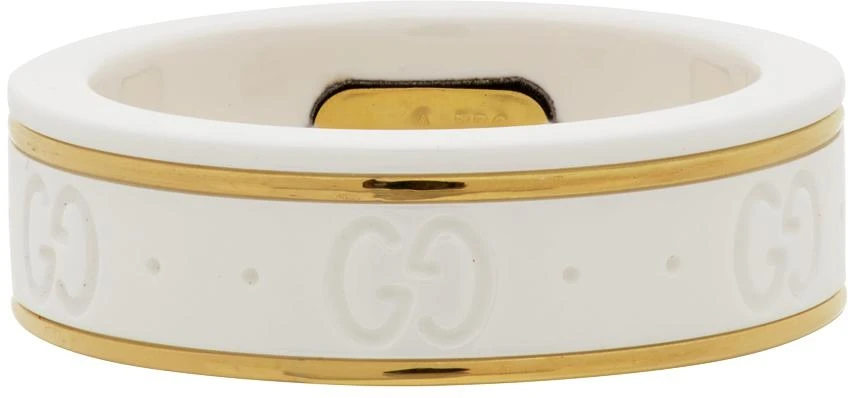 商品Gucci|白色 Icon 戒指,价格¥6298,第3张图片详细描述