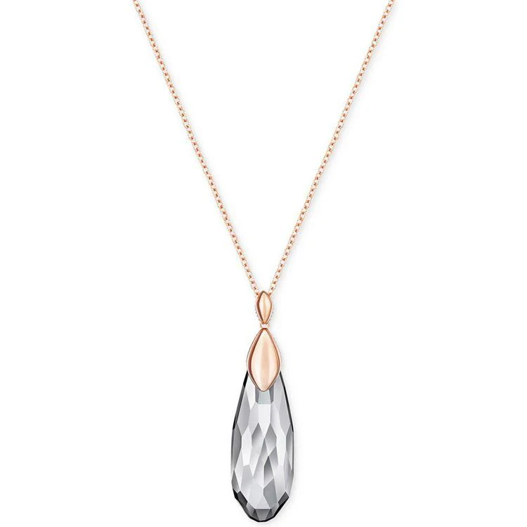 商品Swarovski|Rose Gold-Tone Elongated Teardrop Crystal Pendant Necklace,价格¥1117,第1张图片