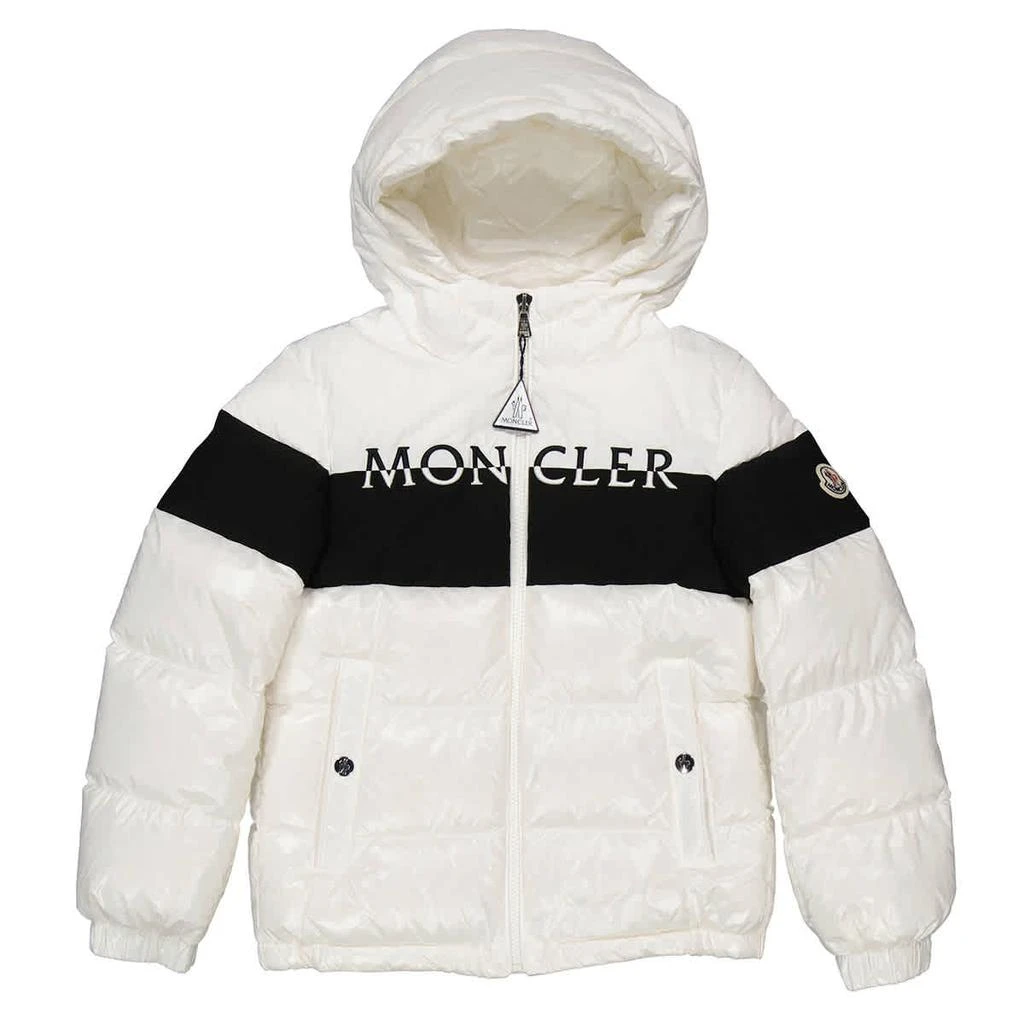 商品Moncler|Boys White Laotari Down Puffer Jacket,价格¥4578,第1张图片
