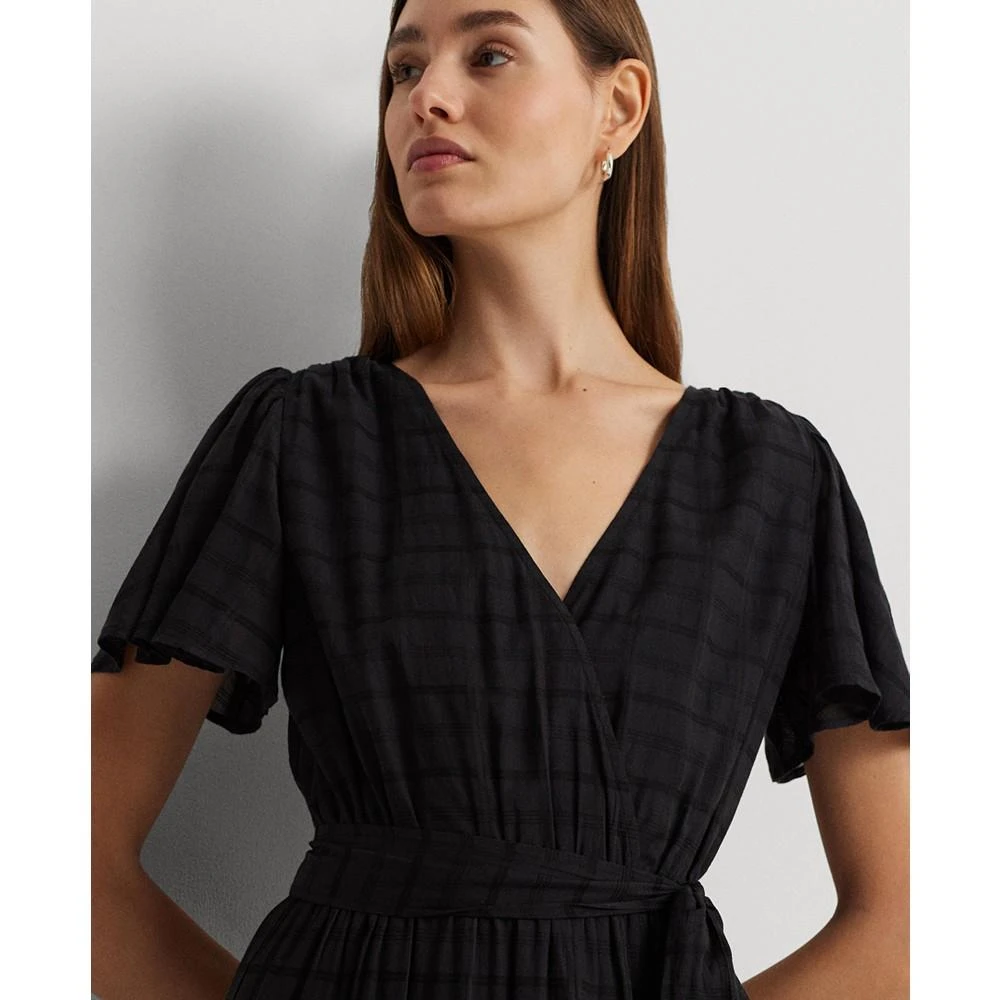 商品Ralph Lauren|Women's Shadow-Gingham Belted Cotton-Blend Dress,价格¥782,第3张图片详细描述