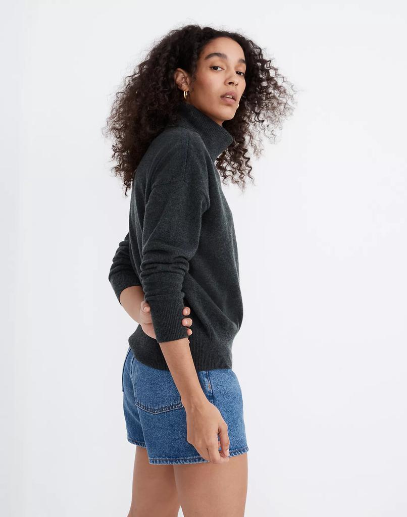 商品Madewell|(Re)sponsible Cashmere Turtleneck Pullover Sweater,价格¥953,第4张图片详细描述