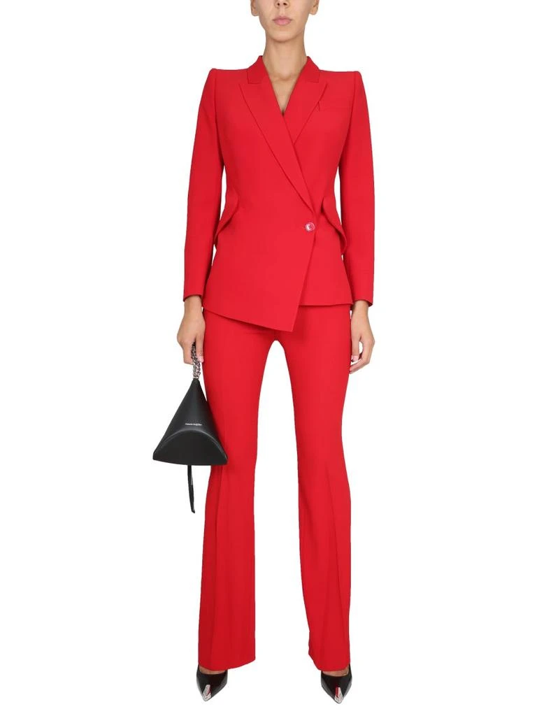 商品Alexander McQueen|JACKET WITH ASYMMETRICAL HEM,价格¥9067,第3张图片详细描述