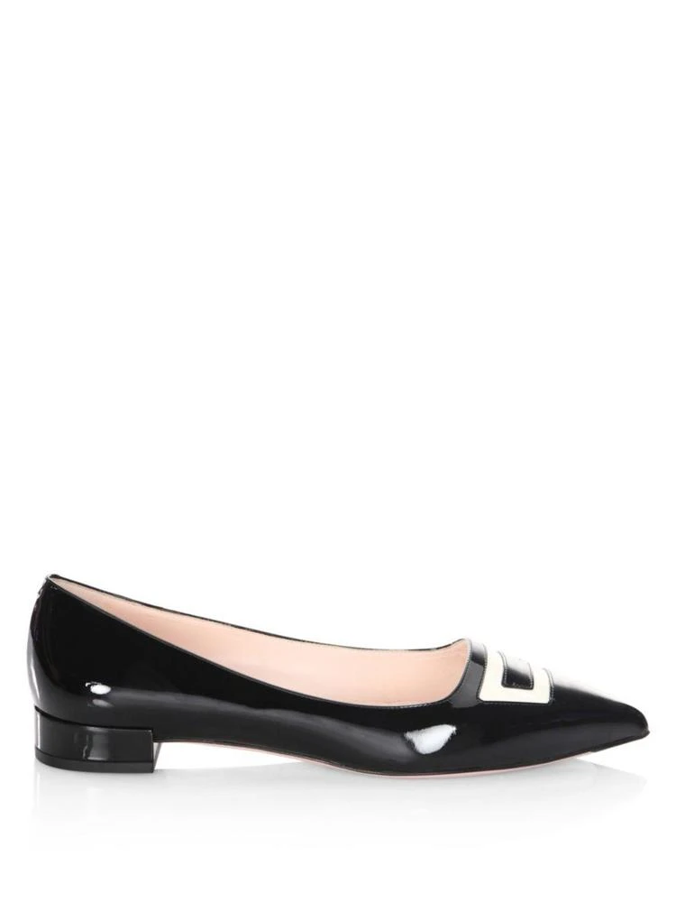 商品Roger Vivier|Bibi Leather Flats,价格¥5218,第5张图片详细描述