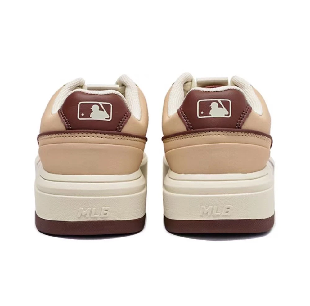 【享贝家】MLB 复古厚底休闲板鞋 男女同款 米黄色 3ASXCA12N-43BGS 商品