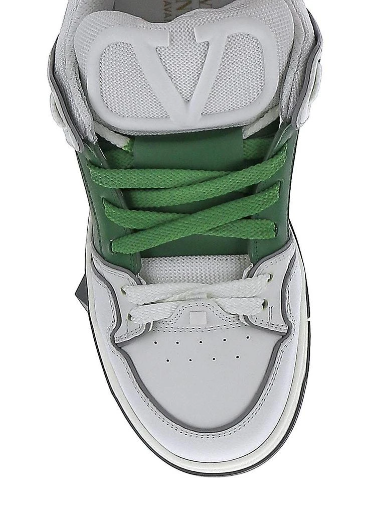 商品Valentino|Open Skate Calfskin And Fabric Sneaker,价格¥4741,第4张图片详细描述