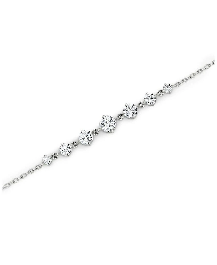 Linked Lab-Grown Diamond Tennis Bracelet in 14K White Gold and Gold, .85ctw Round Brilliant Lab Grown Diamonds 商品