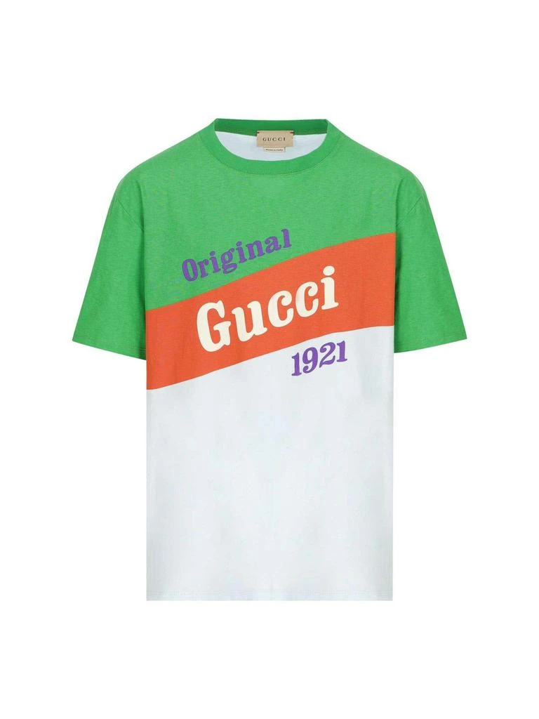 商品Gucci|Gucci Logo Printed Crewneck T-shirt,价格¥1787,第1张图片