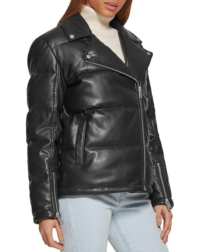 商品Levi's|Faux Leather Puffer Moto Jacket,价格¥907,第3张图片详细描述