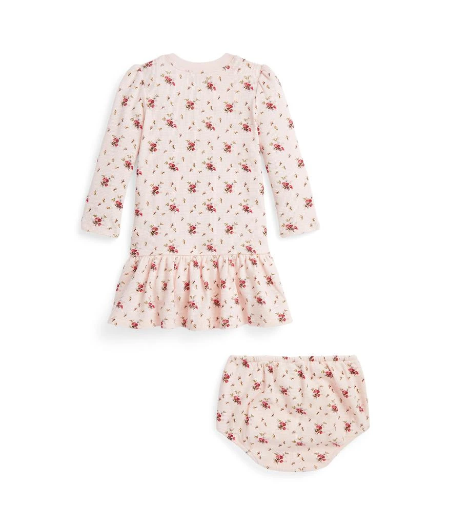 商品Ralph Lauren|Floral Waffle Henley Dress & Bloomer (Infant),价格¥220,第2张图片详细描述