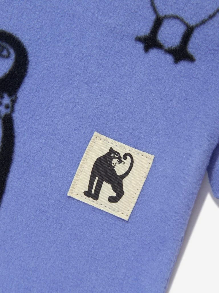 商品Mini Rodini|Baby Penguin Fleece Onesie in Blue,价格¥526,第3张图片详细描述