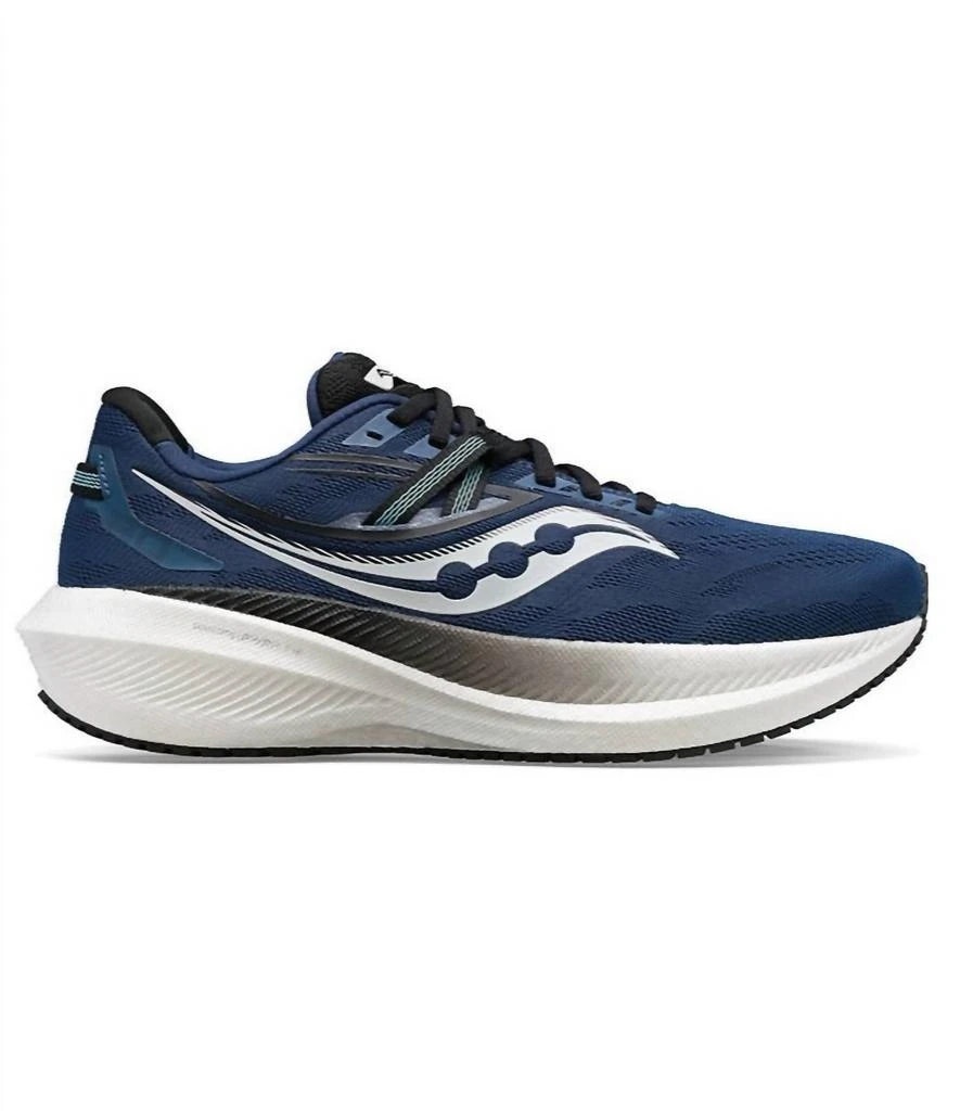 商品Saucony|Men's Triumph 20 Running Shoes - Medium Width In Twilight/rain,价格¥1027,第1张图片