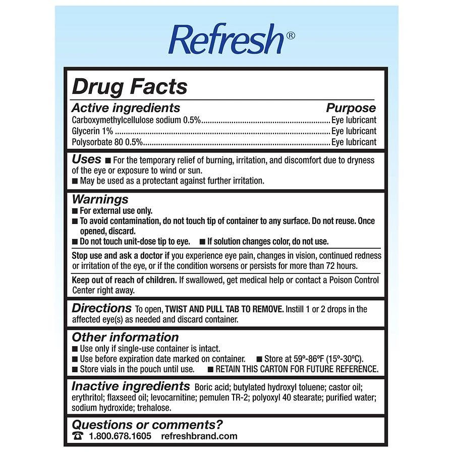 商品Refresh|Mega-3 Lubricant Eye Drops Preservative-Free,价格¥162,第3张图片详细描述