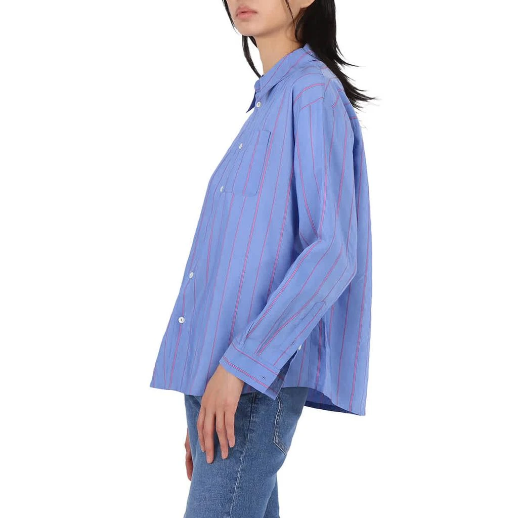 商品A.P.C.|Ladies Blue Chemise Boyfriend Striped Shirt,价格¥403,第3张图片详细描述