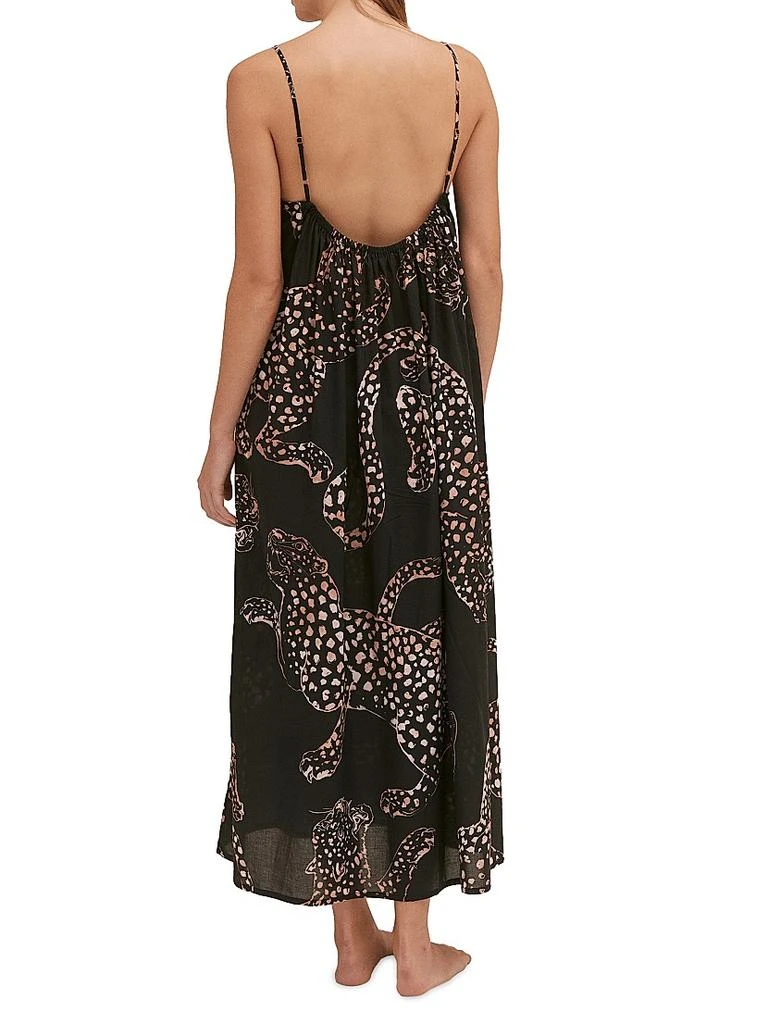 商品Desmond & Dempsey|Jag-Print Cotton Nightie,价格¥1438,第4张图片详细描述