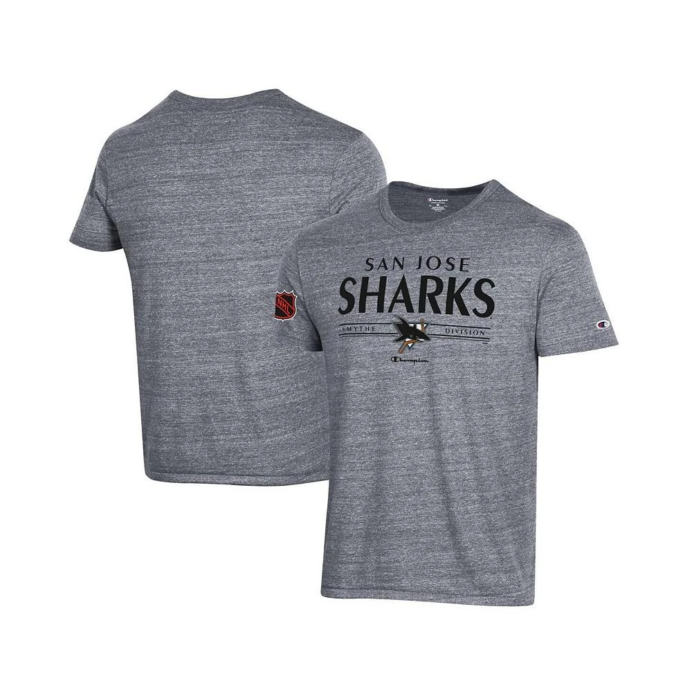 商品CHAMPION|Men's Gray San Jose Sharks Tri-Blend T-shirt,价格¥225,第2张图片详细描述