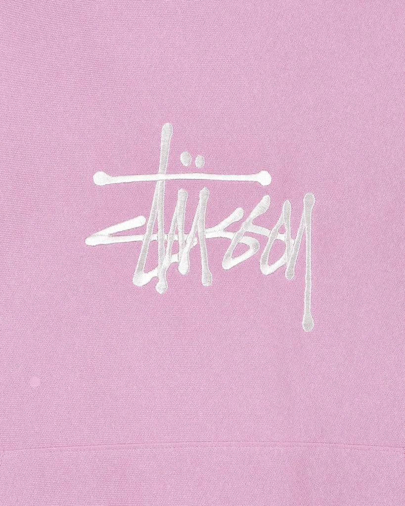 商品STUSSY|Basic Applique Hooded Sweatshirt Pink,价格¥1060,第5张图片详细描述