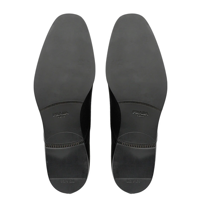 商品Prada|【预售3-7天】普拉达 Saffiano系列 男士黑色皮革牛津鞋2EB172_053_F0002,价格¥6946,第6张图片详细描述