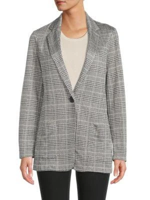 商品Max Studio|Plaid Single Button Blazer,价格¥201,第1张图片