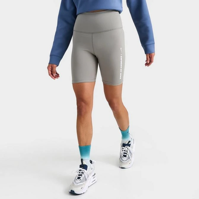 商品NIKE|Women's Nike One Swoosh High-Waisted 7" Biker Shorts,价格¥365,第1张图片