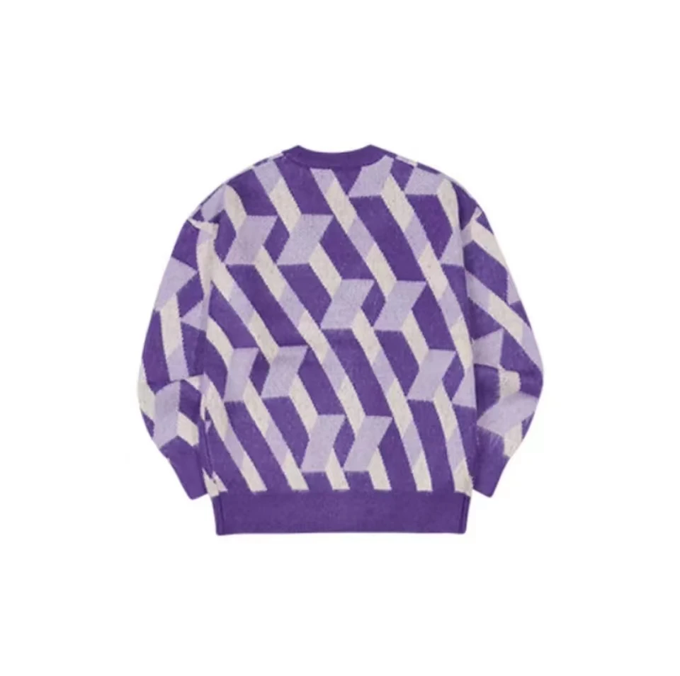 【享贝家】（国内现货-LY）NERDY 休闲宽松针织衫 开衫 男女同款 紫色 PNEF21KK0617 商品