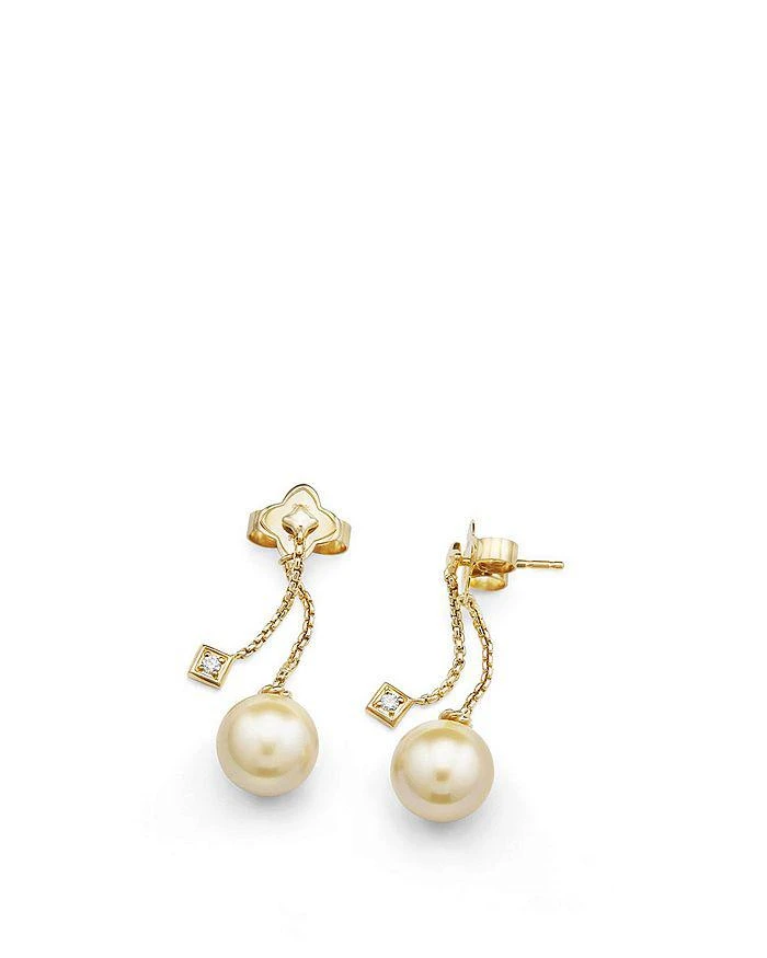 商品David Yurman|Solari Ear Jackets in 18K Gold with Diamonds and Cultured Yellow South Sea Pearl,价格¥12728,第3张图片详细描述