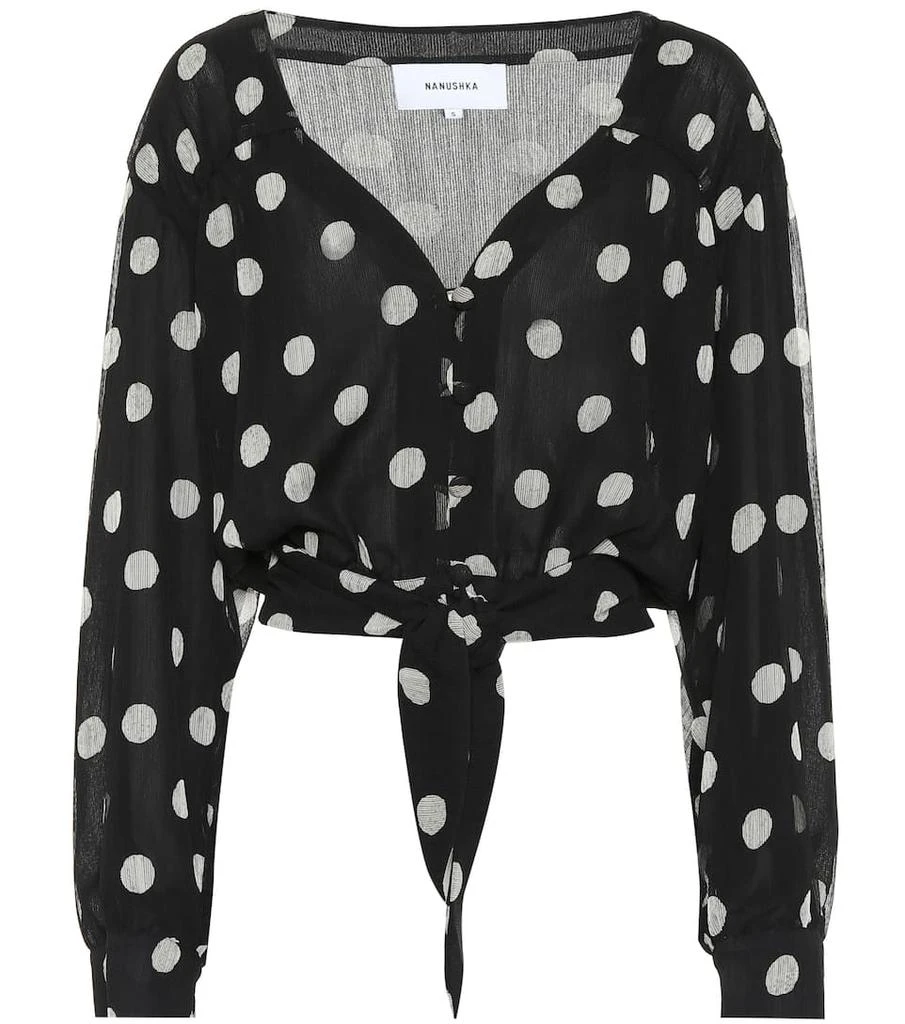 商品Nanushka|Amulet polka-dot top,价格¥2218,第1张图片