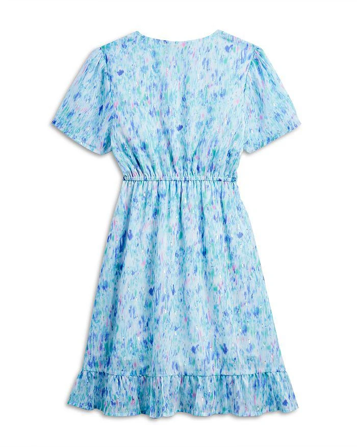 商品AQUA|Girls' Abstract Faux Wrap Dress, Little Kid, Big Kid - Exclusive,价格¥183,第2张图片详细描述