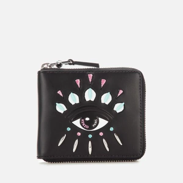 商品Kenzo|KENZO Women's Eye Small Zip Wallet - Black,价格¥632,第1张图片