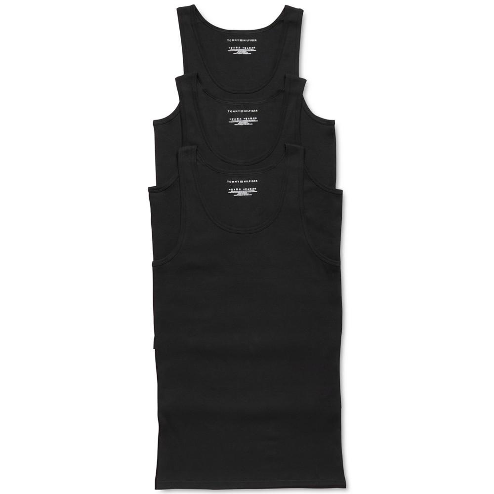 商品Tommy Hilfiger|Men's Three-Pack Cotton Classics Tank Top Shirts,价格¥265,第4张图片详细描述