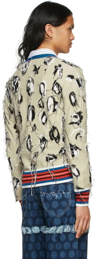 商品Charles Jeffrey Loverboy|Beige Guddle Animal Cardigan,价格¥1488,第3张图片详细描述